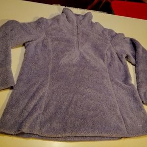 Like new LL Bean Sherpa half-zip fleece - size L true to size - lilac in color